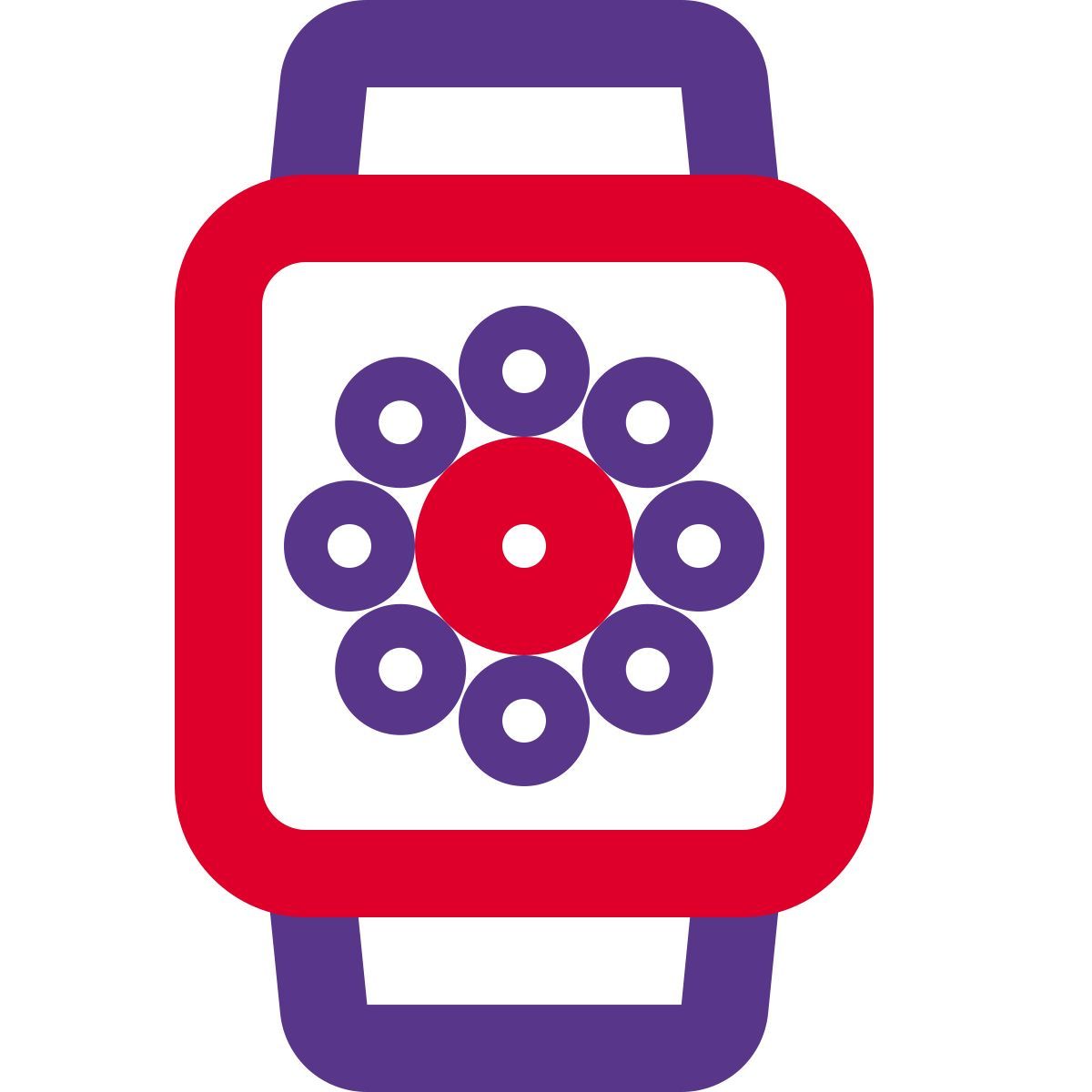 square smartwatch face icon