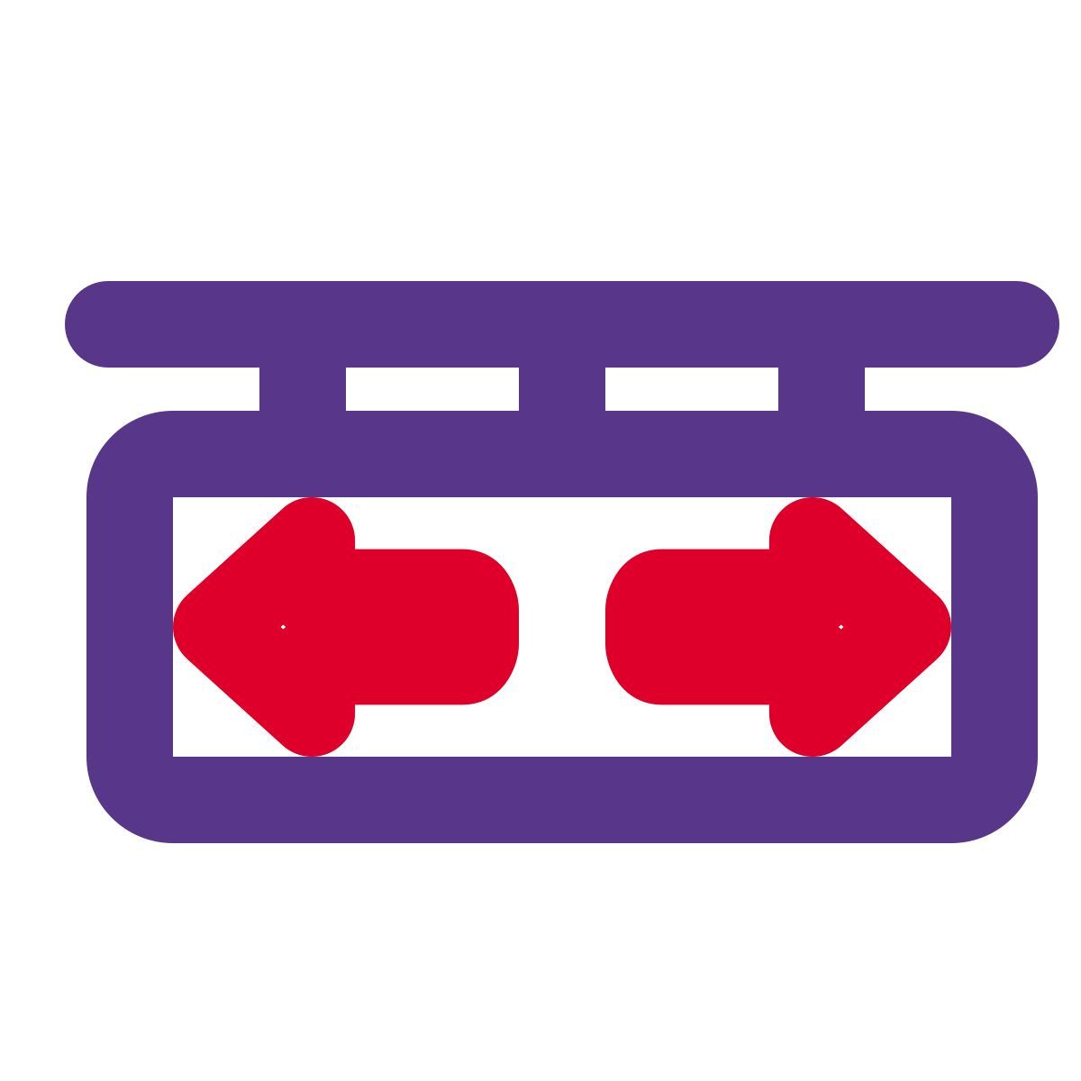 double arrow sign icon