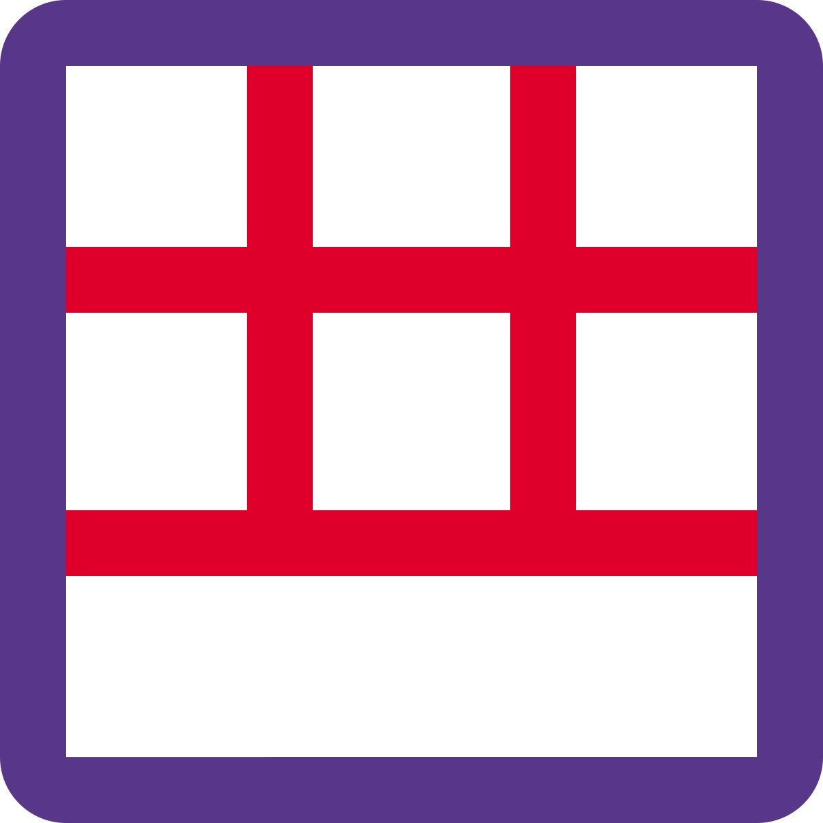 grid with bottom row icon