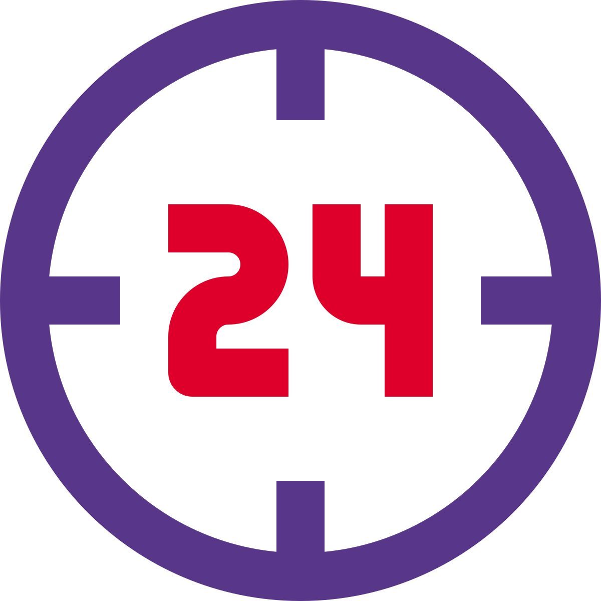 target customer round the clock online by web portal icon