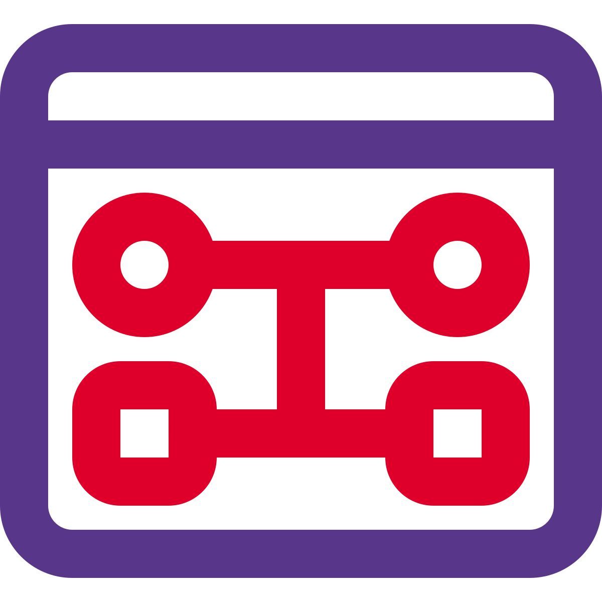 diagrama de flujo web icon