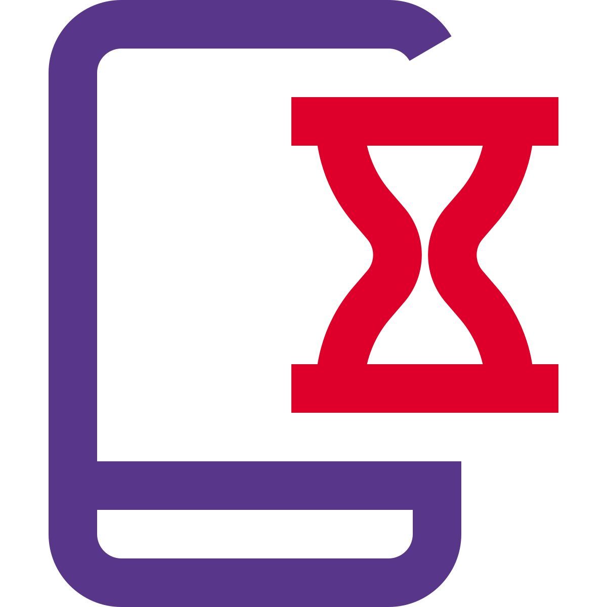 mobile data processing icon