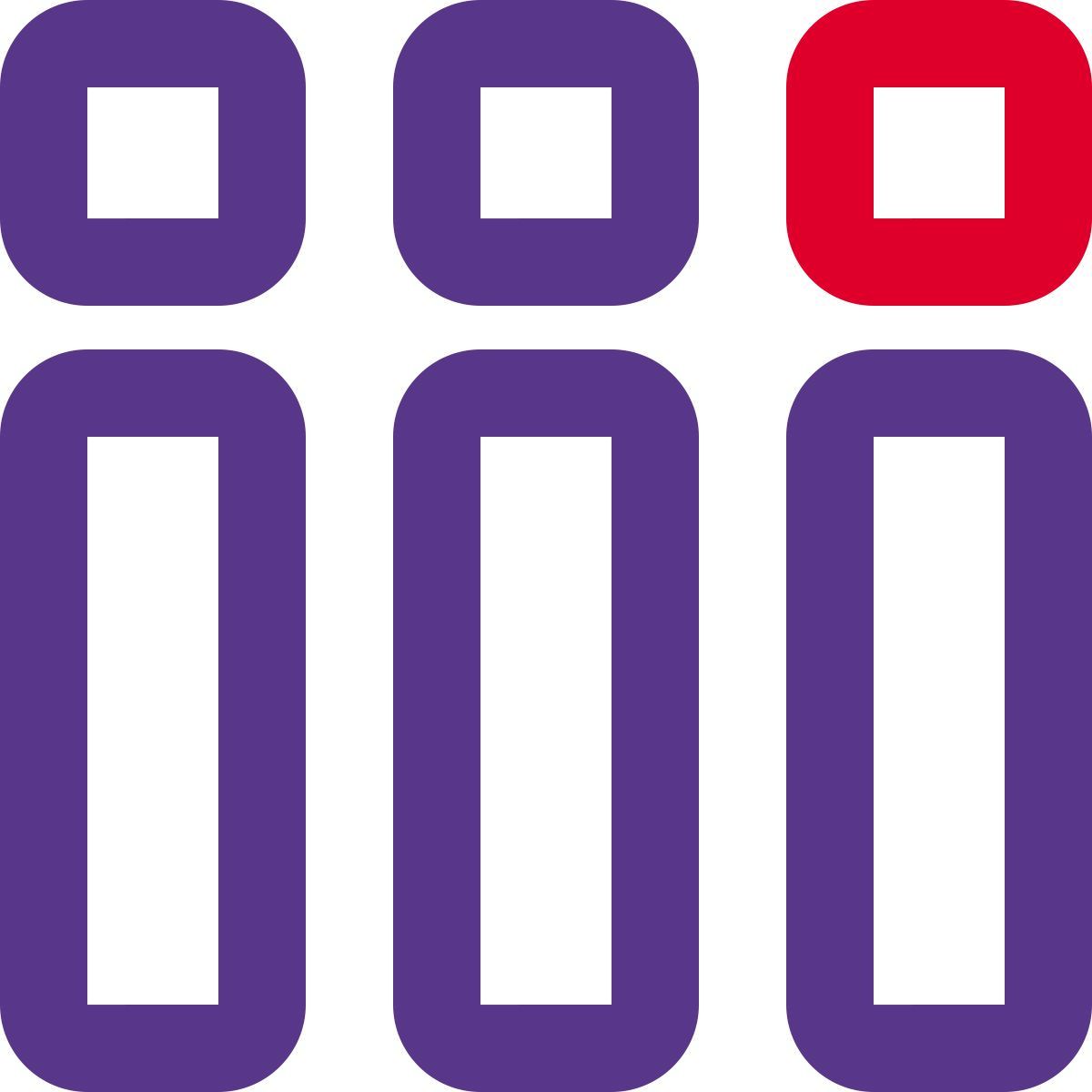 vertical bars layout icon