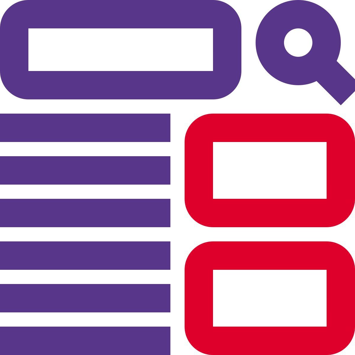 검색 결과 레이아웃 icon