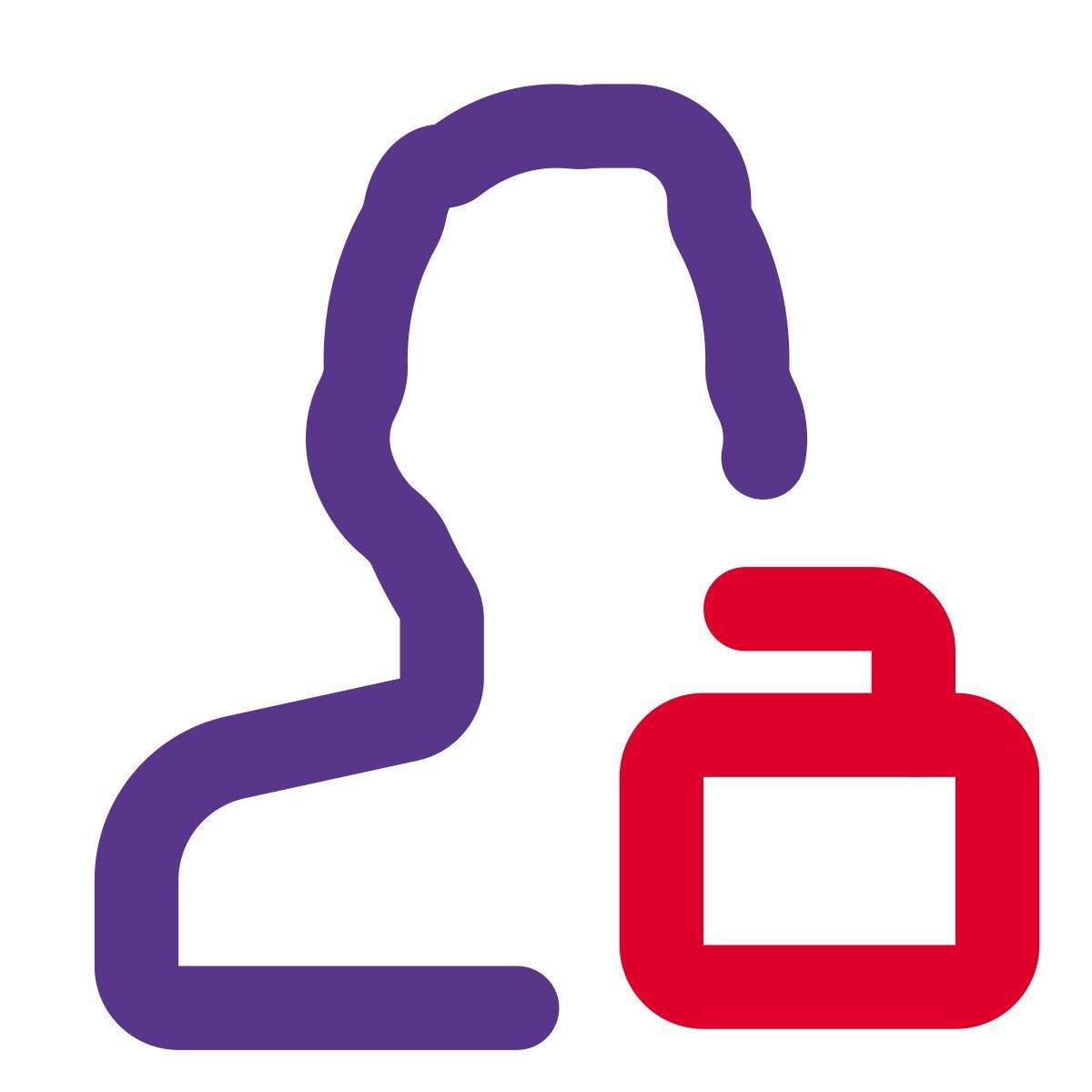 user unlocking access icon