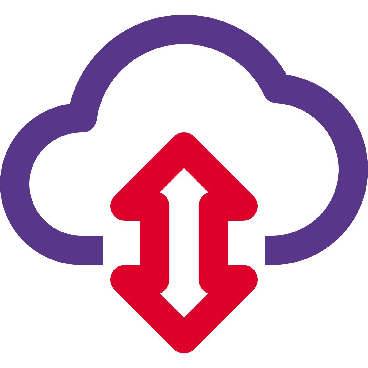 cloud datenaustausch icon