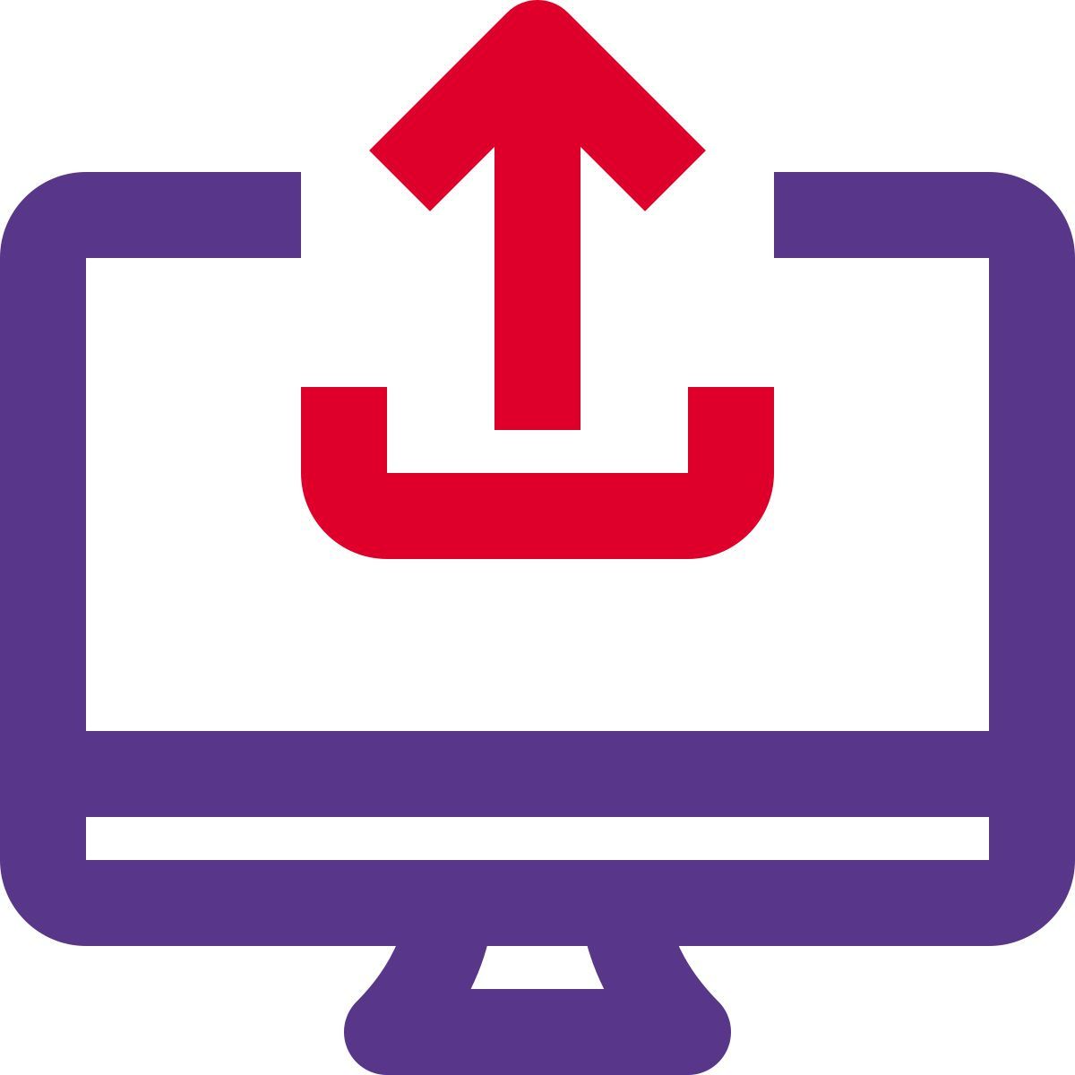 computer upload icon