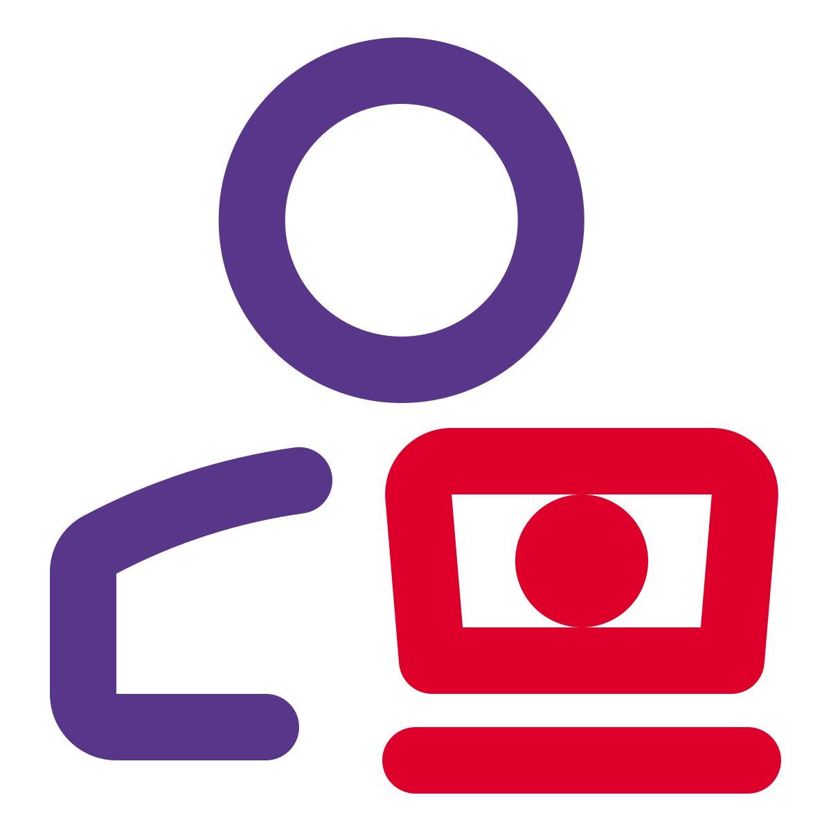 utilisateur d'ordinateur portable icon