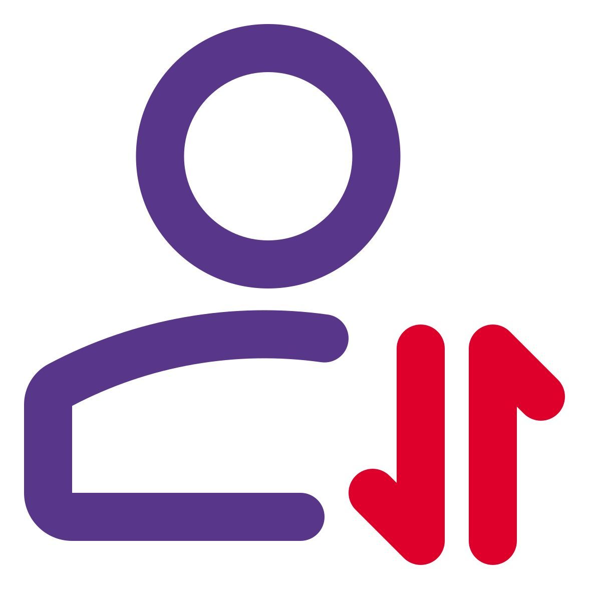 échange de données utilisateur icon