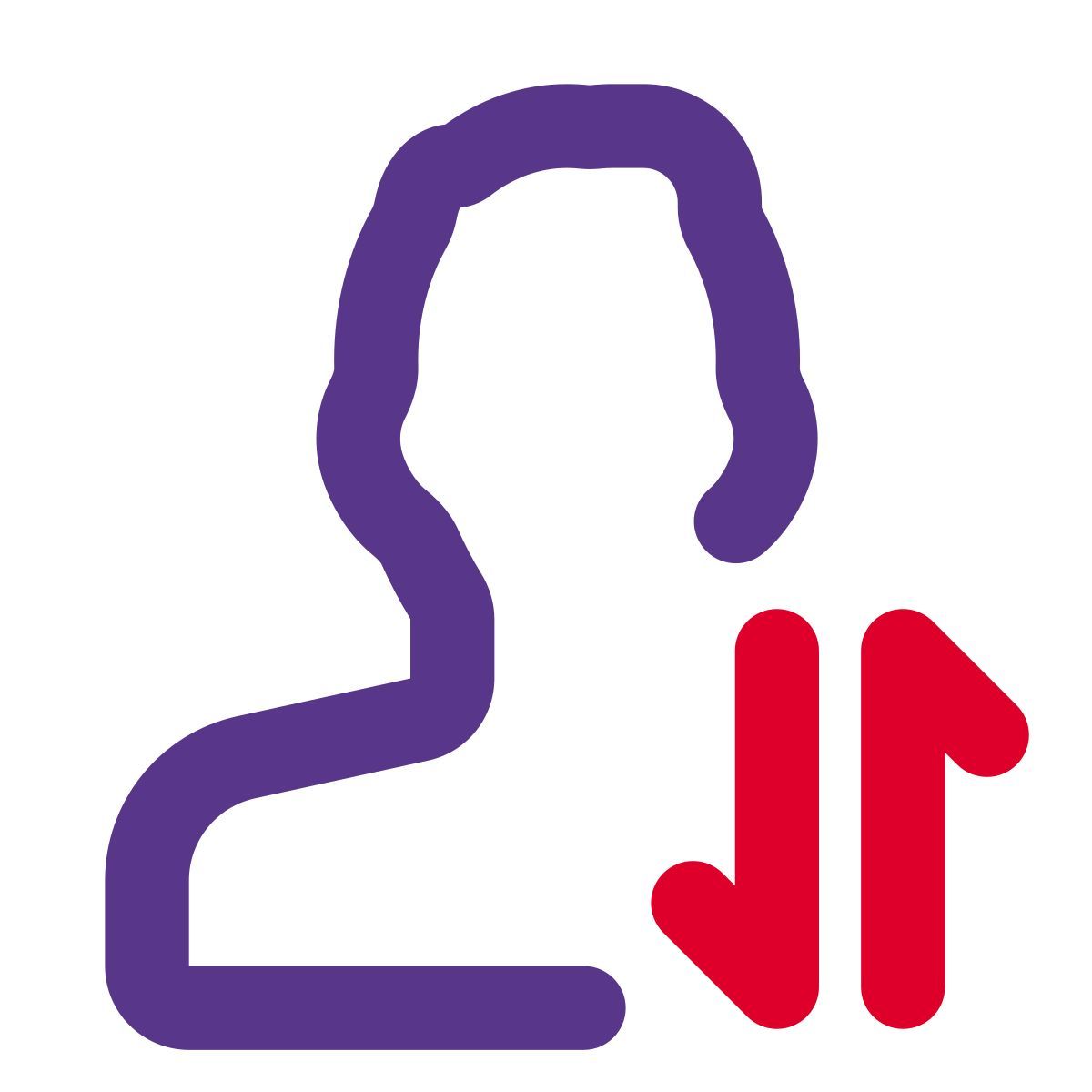 user data exchange icon