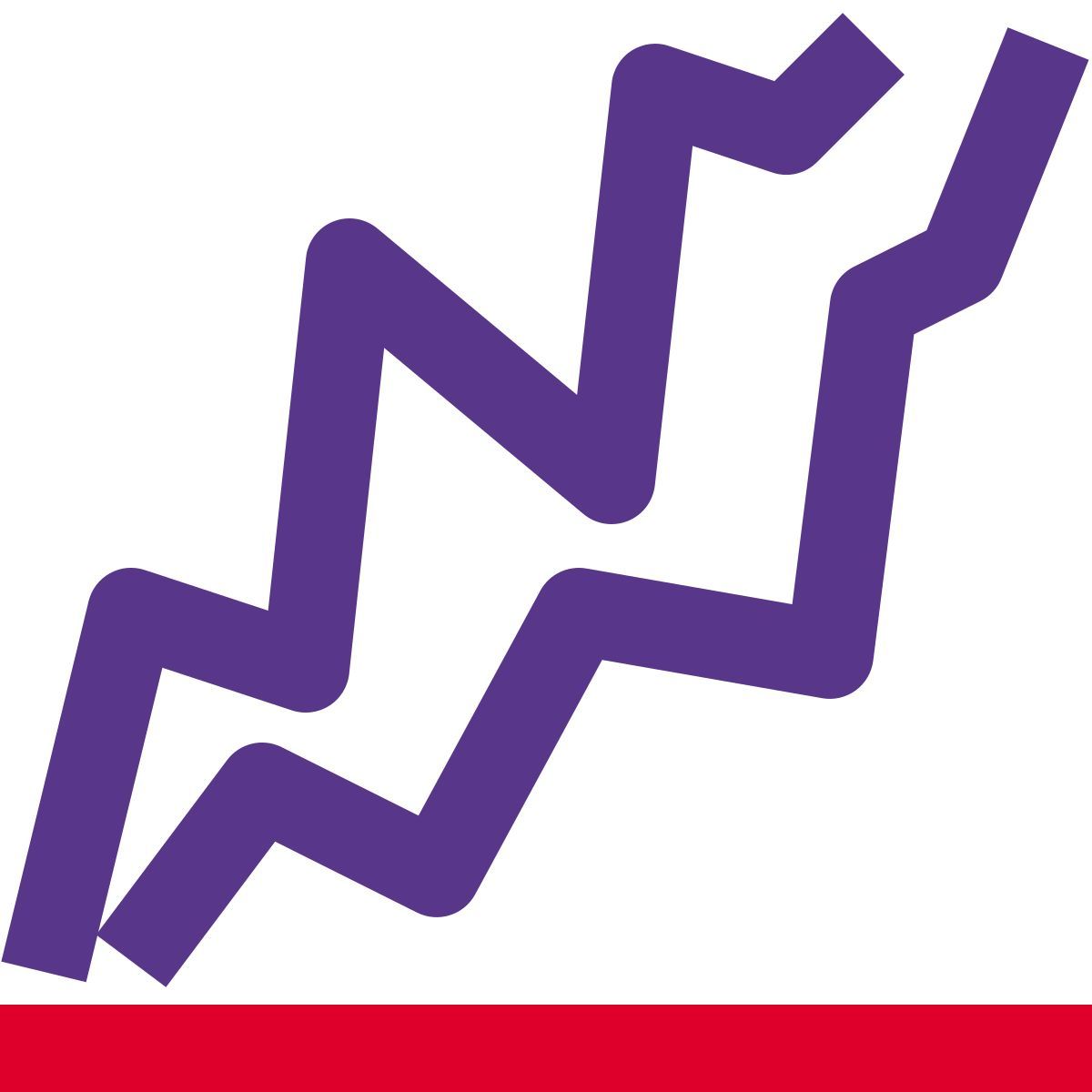 variable line graph icon