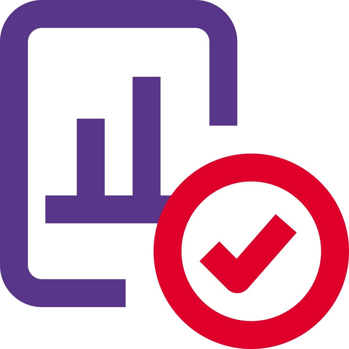 gráfico verificado icon