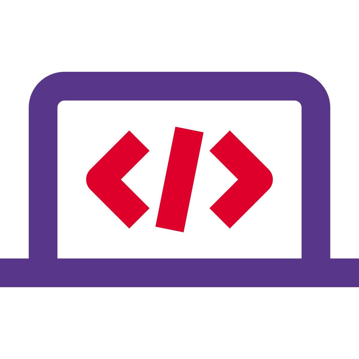 programming laptop icon