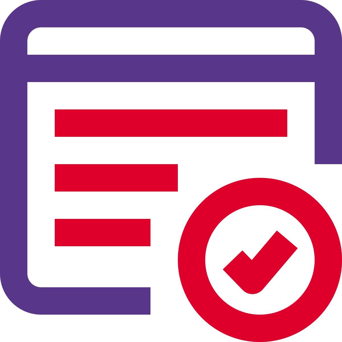 web checklist icon