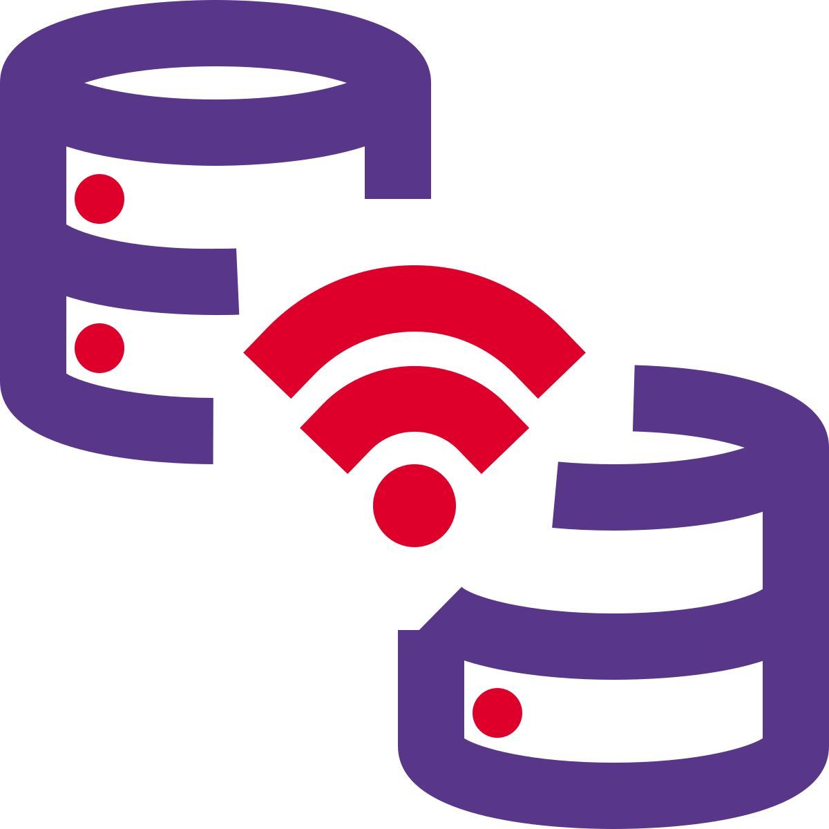 sincronización inalámbrica de bases de datos icon