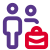 external employees-with-helper-and-the-briefcase-fullmultiple-duo-tal-revivo icon