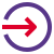 external enter-direction-arrow-towards-rightward-orientation-pointer-login-duo-tal-revivo icon