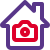 external house-under-security-with-cctv-cameras-isolated-on-a-white-background-house-duo-tal-revivo icon