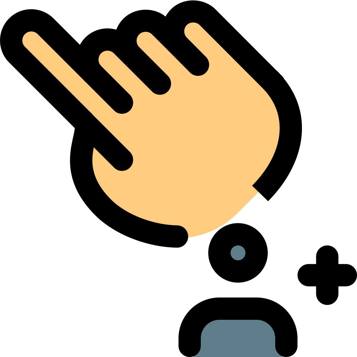 externo agregar logotipo de usuario adicional para dispositivo de pantalla táctil relleno táctil tal revivo icon