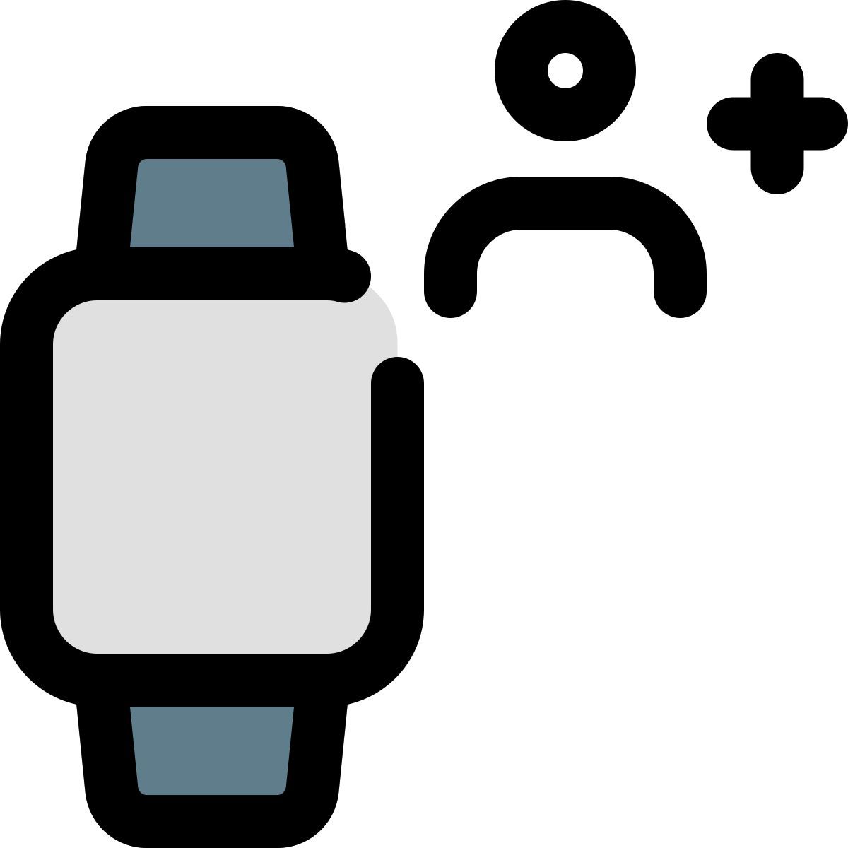 adicionar usuário de smartwatch icon
