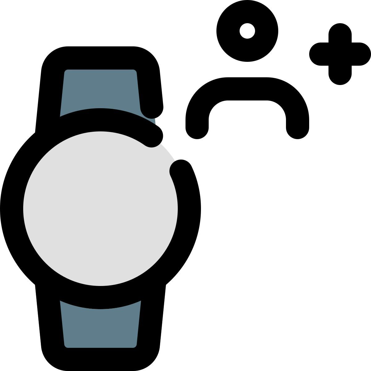 adicionar usuário de smartwatch icon