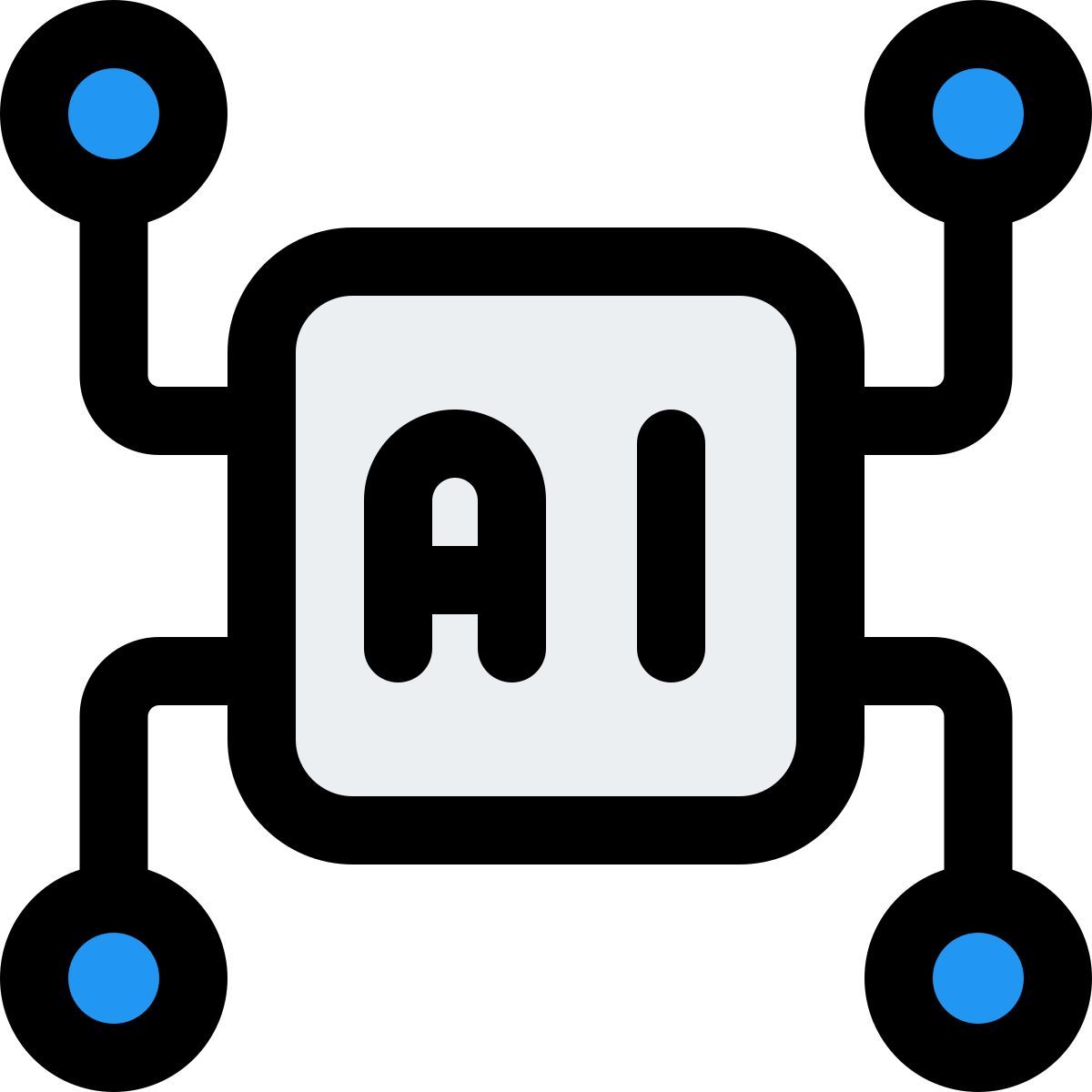 réseau d'intelligence artificielle icon