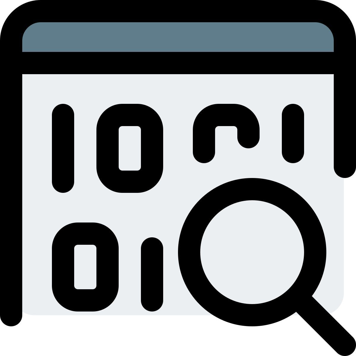 web binary search icon