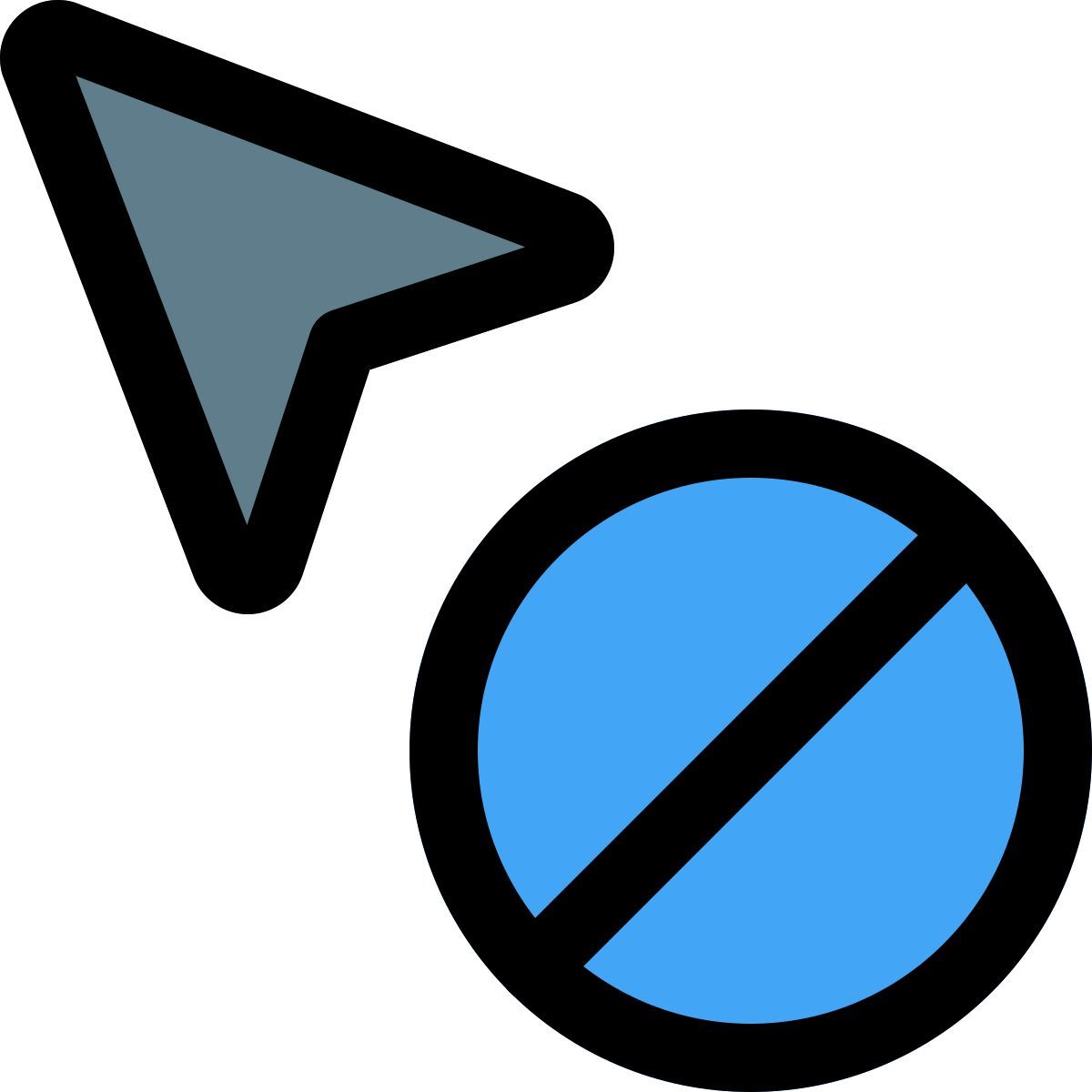 unavailable cursor icon