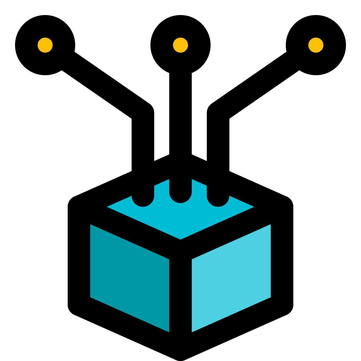 technologie blockchain icon