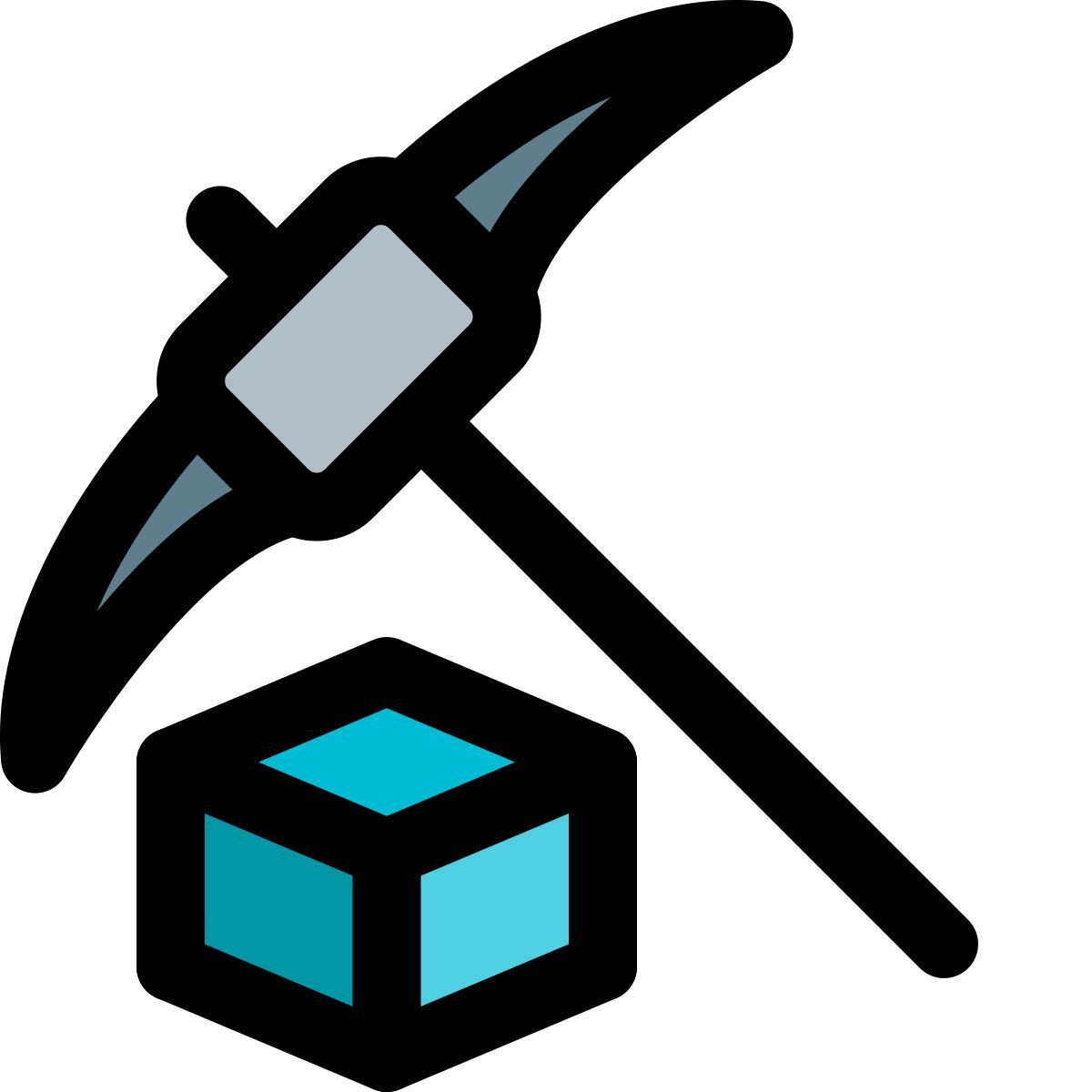 blockchain mining icon