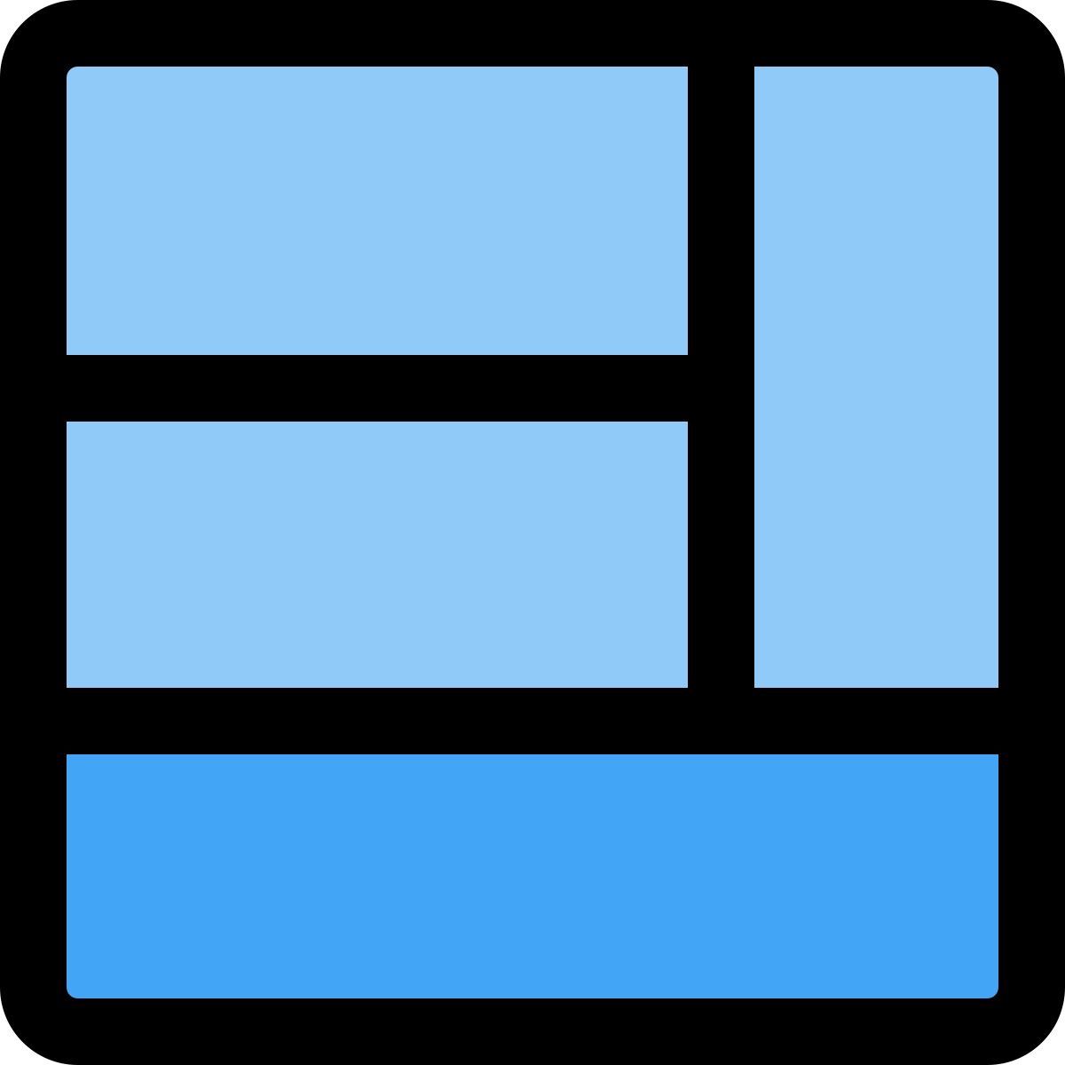 Fußzeile icon