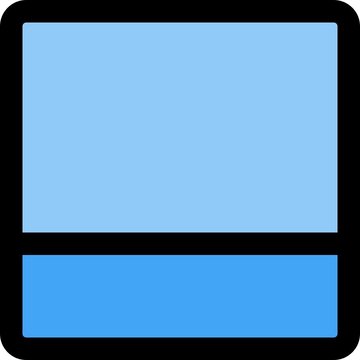 horizontal bar grid icon