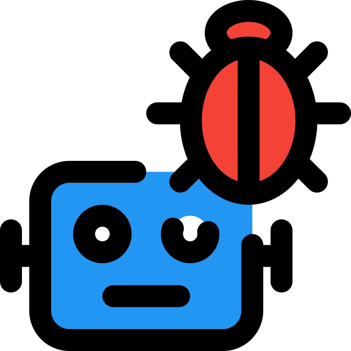 bug do sistema operacional do robô icon