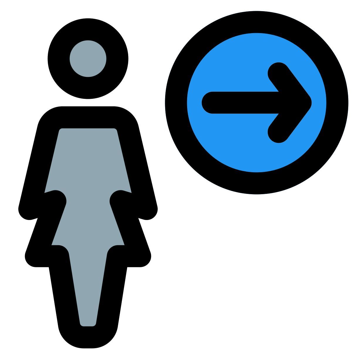 사용자 이동 icon