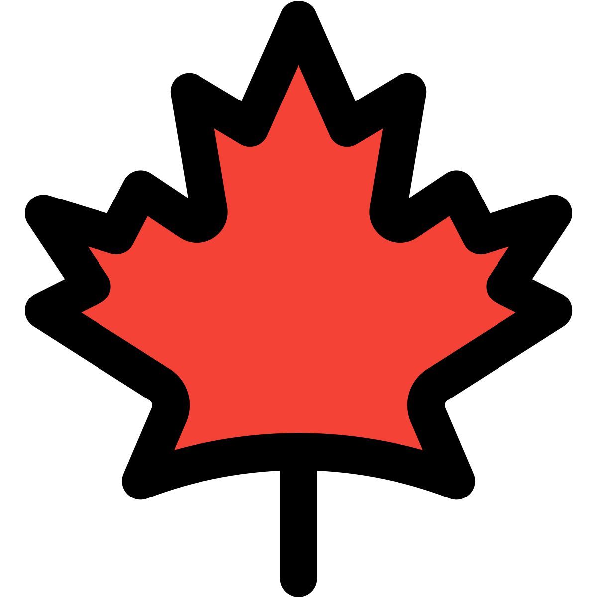 canadian maple leaf icon