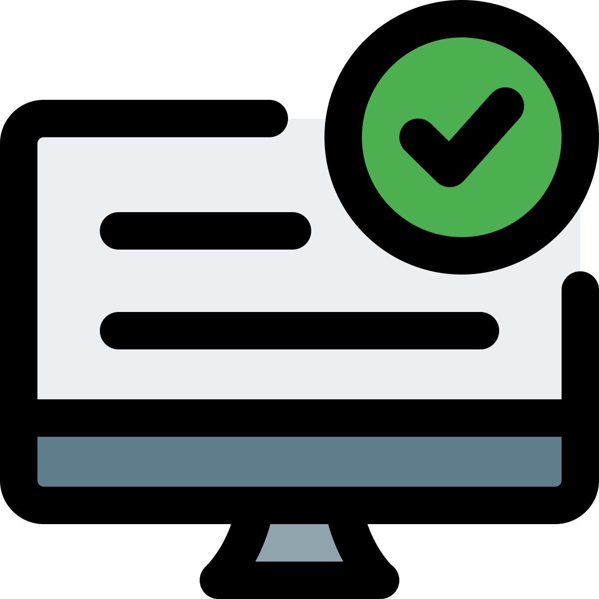 verifizierter computer icon