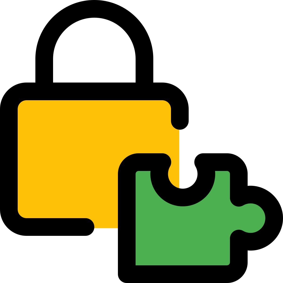 lock extension icon