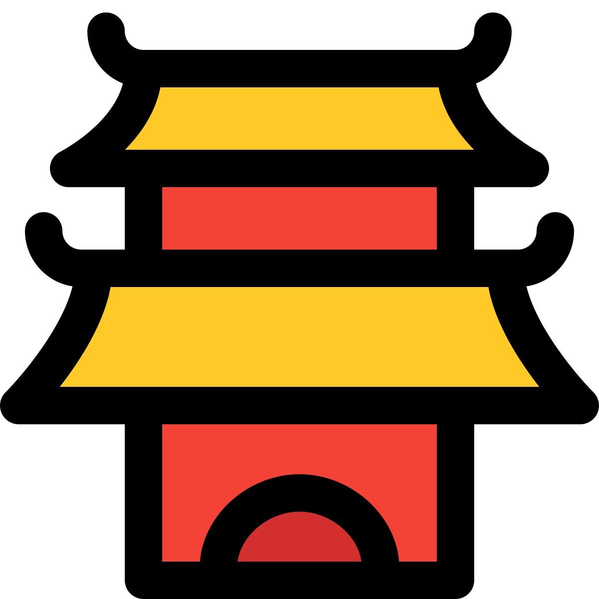 chinesischer tempel icon