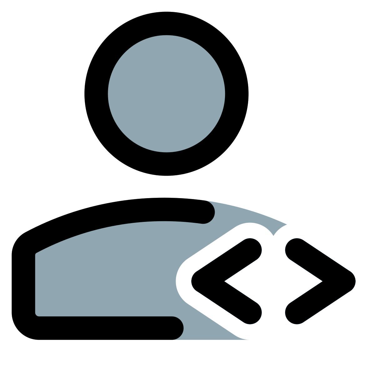 male coder icon