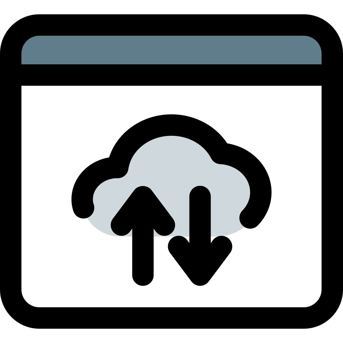 cloud data exchange icon