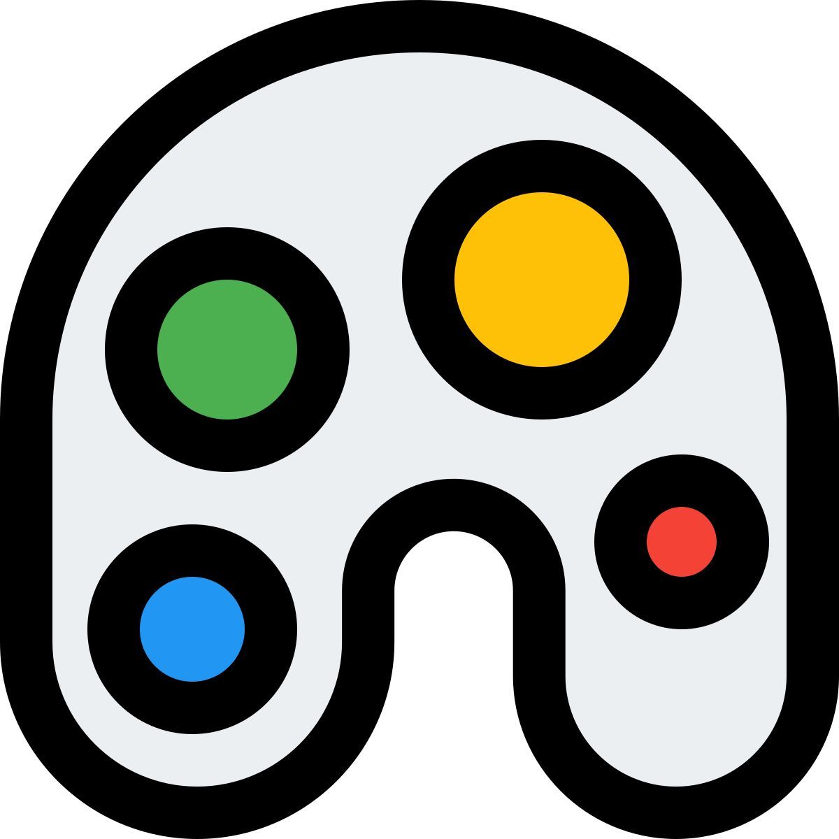 palette de couleurs icon