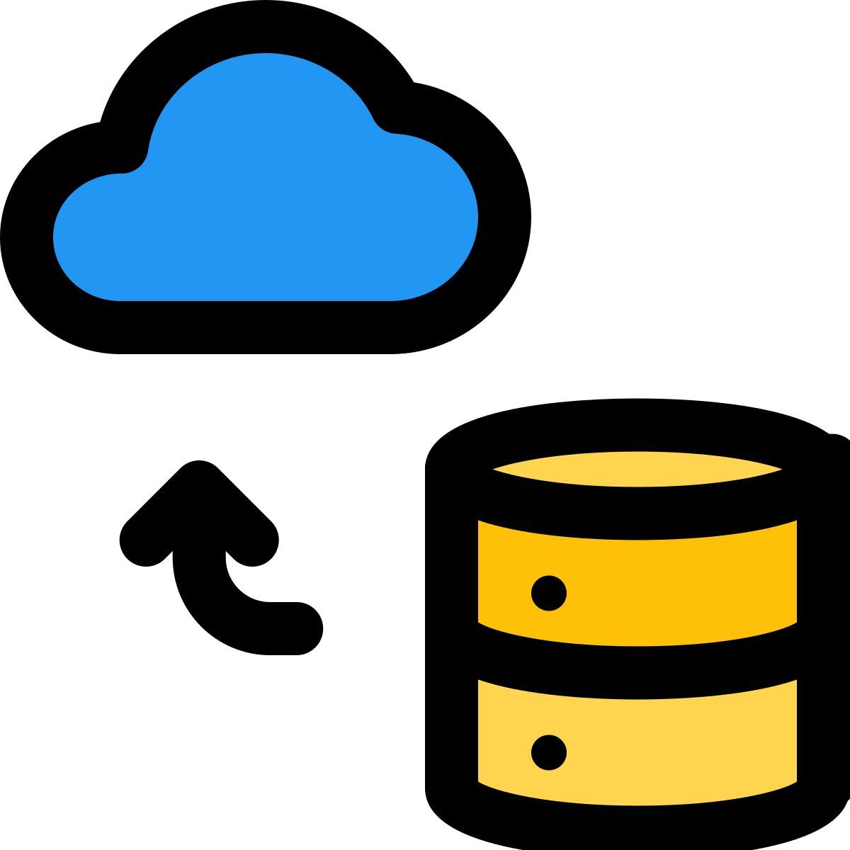 transferencia de datos en la nube icon