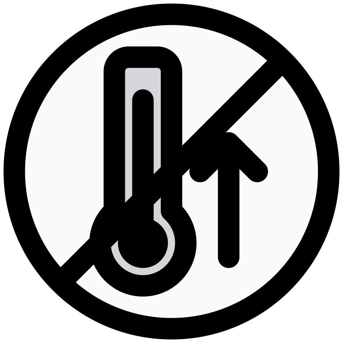 avoid extreme temperatures icon