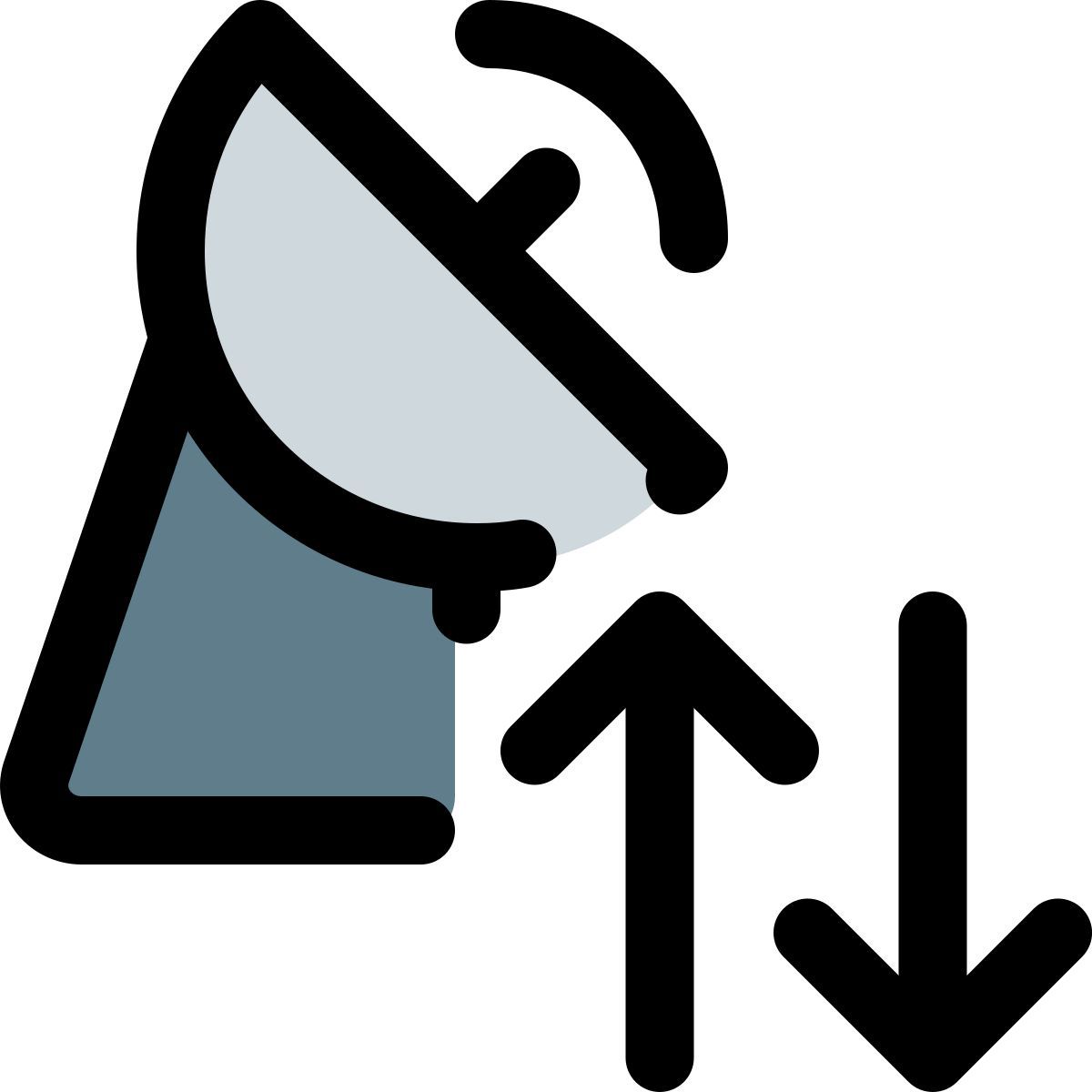 satellite dish transfer icon