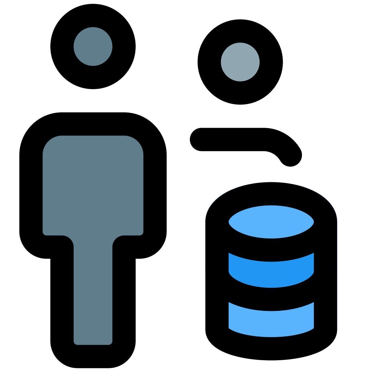 base de datos de múltiples empleados para análisis de datos icon