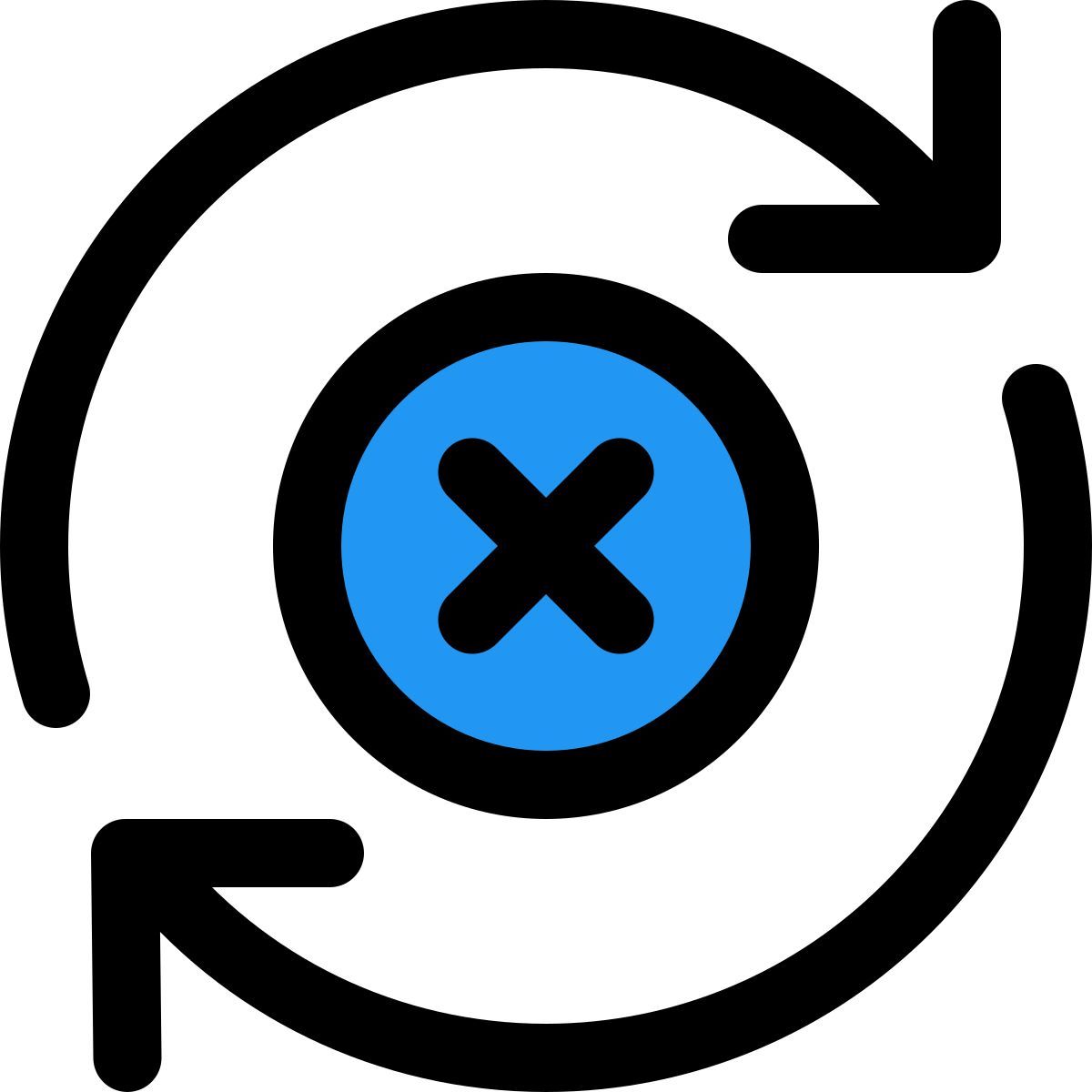 delete and sync icon