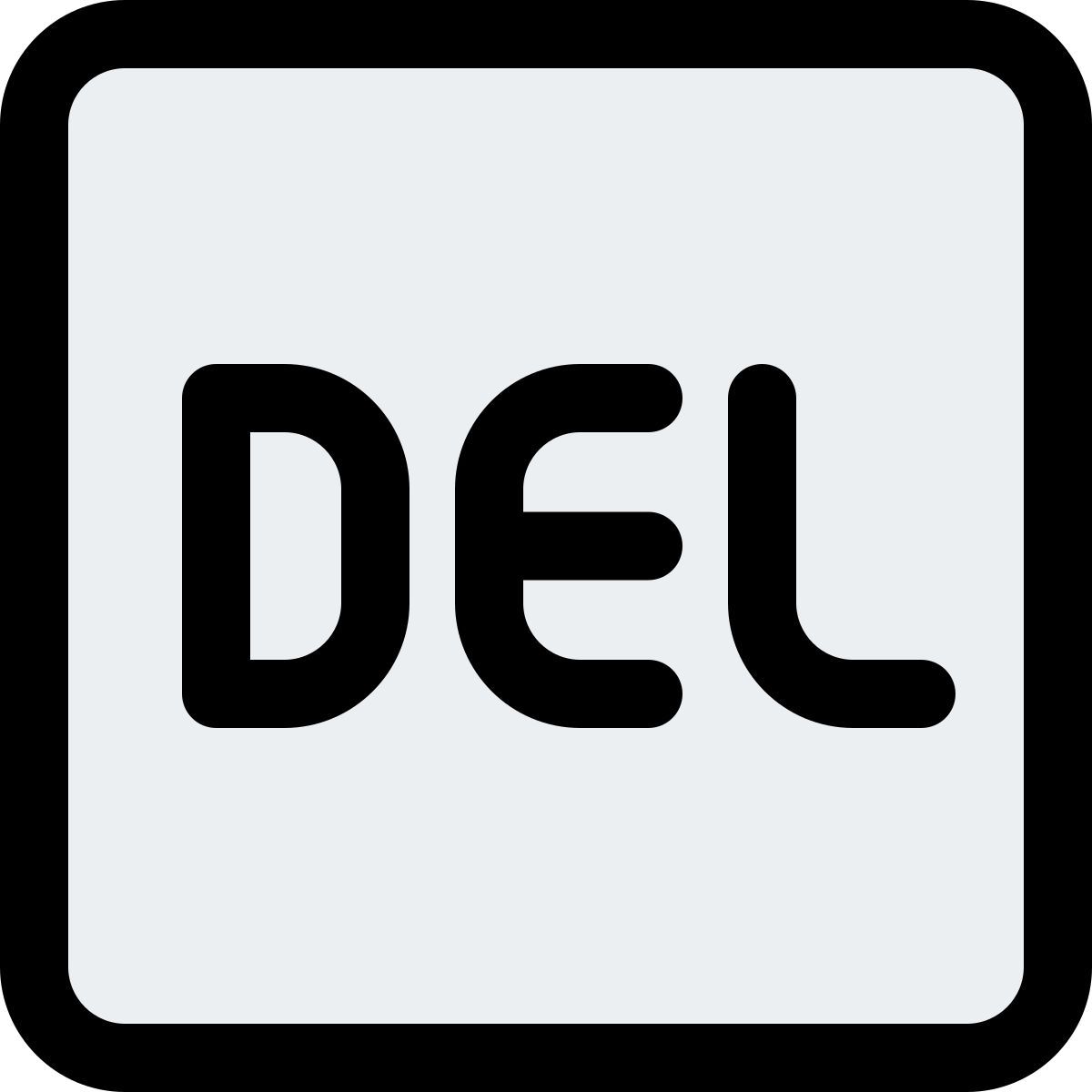delete key icon