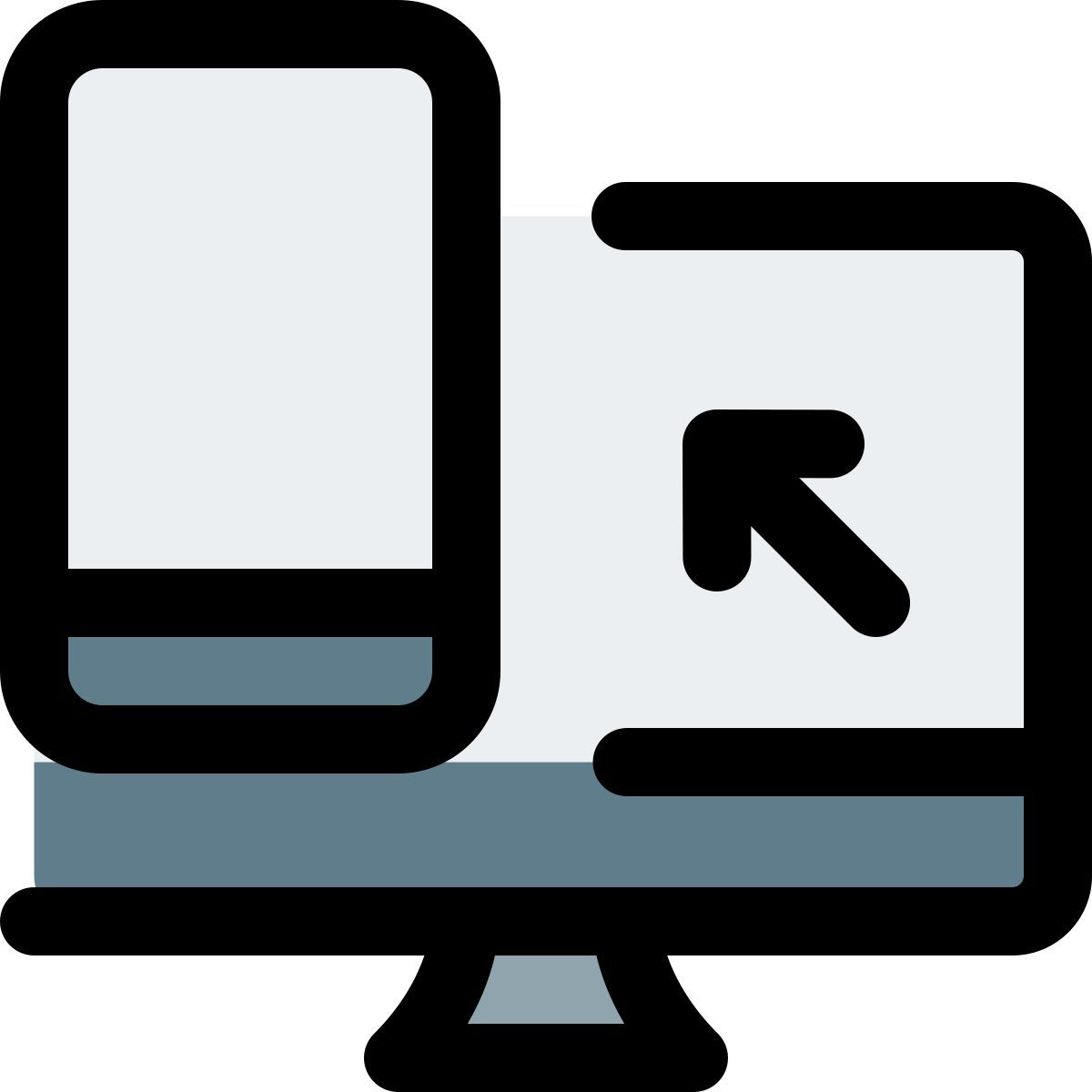 computer to phone icon