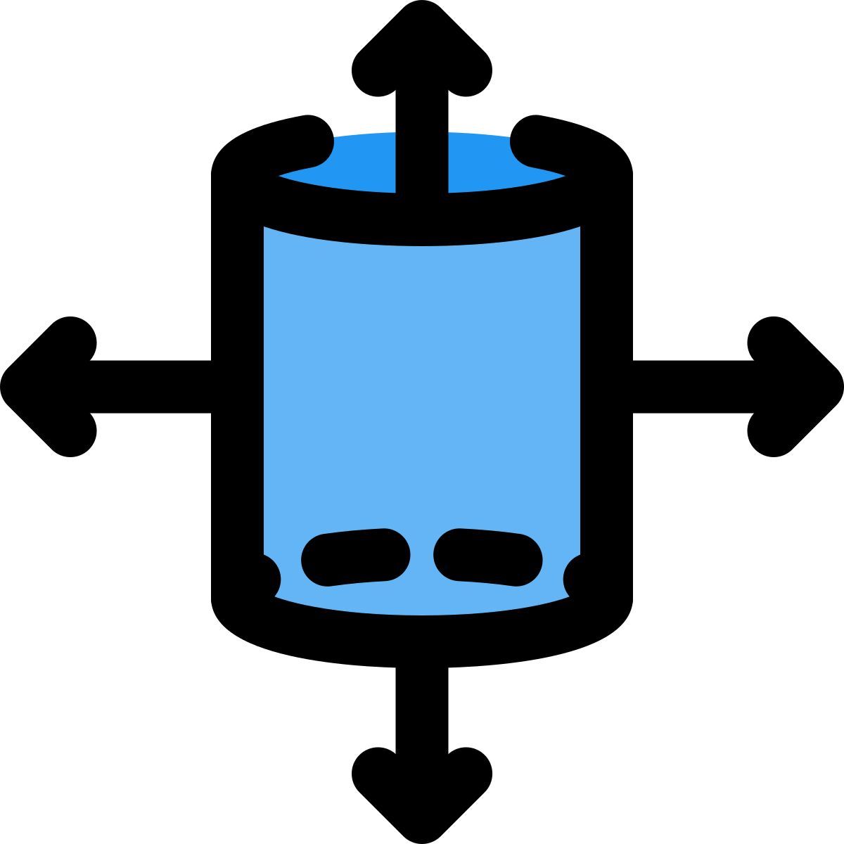 3d cylinder framework icon