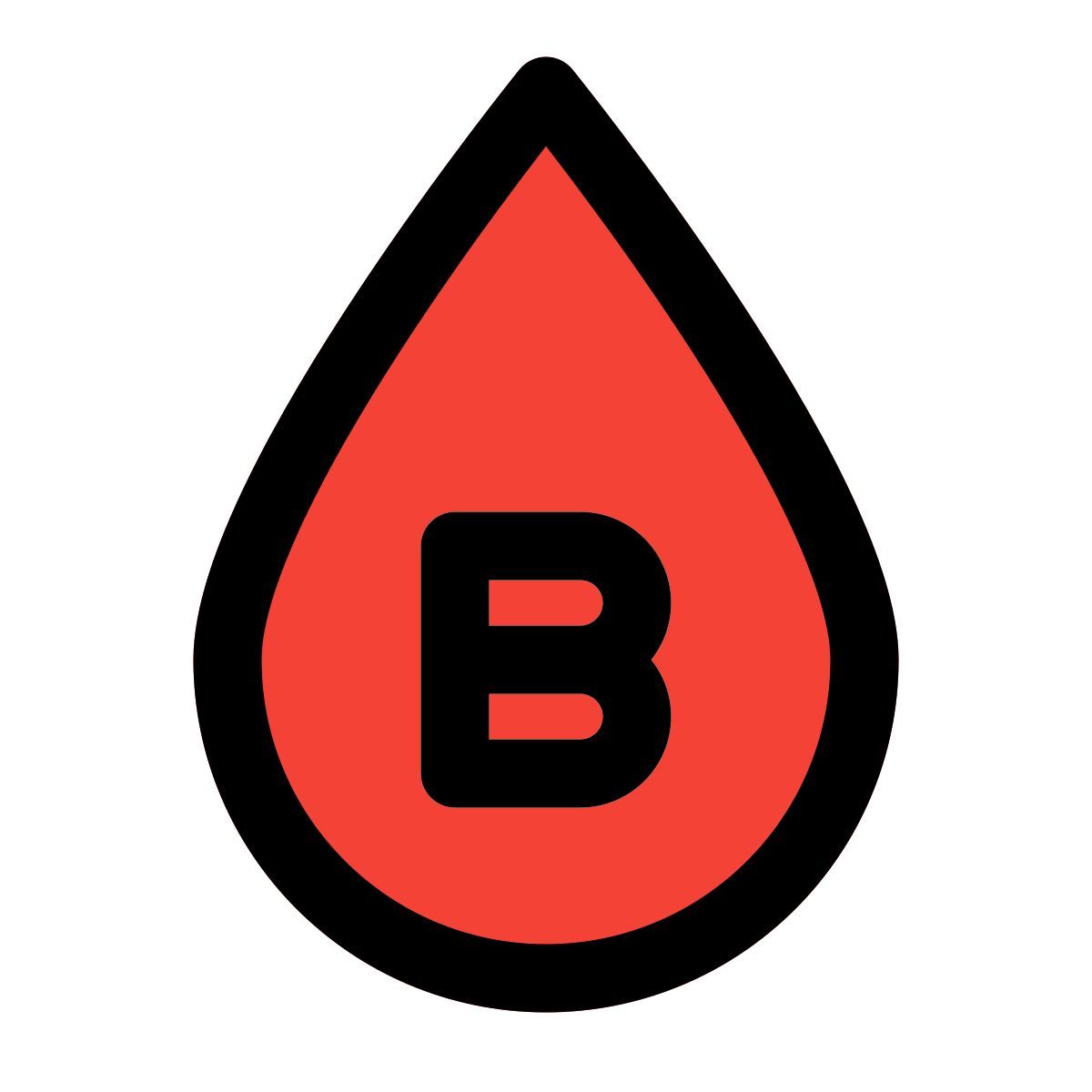 b blood type icon
